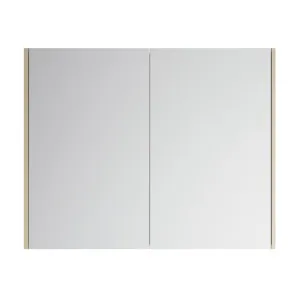 Denver Shaving Cabinet 900mm, Grey Beige Satin by Timberline, a Shaving Cabinets for sale on Style Sourcebook