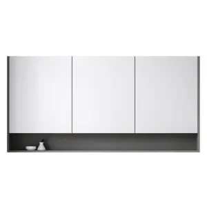 Sanremo Shaving Cabinet 1500mm, Dark Grey Satin by Timberline, a Shaving Cabinets for sale on Style Sourcebook