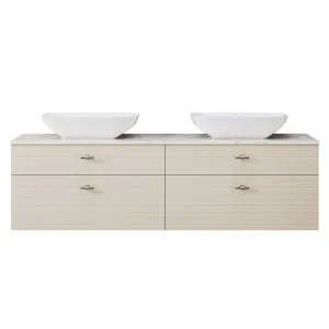 Arizona Vanity 1800mm Double WG Basins SilkSurface AC Top Wall hung, Grey Beige Satin by Timberline, a Vanities for sale on Style Sourcebook