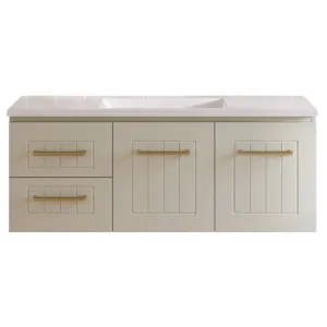 Austin Cambridge Vanity 1200mm Centre Bowl Regal Top Wall hung, Grey Beige Satin by Timberline, a Vanities for sale on Style Sourcebook