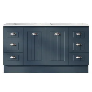 Austin Cambridge Vanity 1500mm Double Bowl Regal Top Floor standing, Navy Blue Satin by Timberline, a Vanities for sale on Style Sourcebook