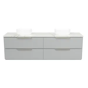Colby Vanity 1800mm Double WG Basins SilkSurface AC Top Wall hung, Dark Grey Satin by Timberline, a Vanities for sale on Style Sourcebook