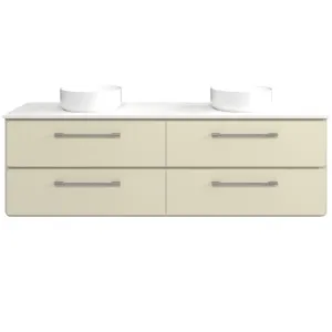 Colby Vanity 1800mm Double WG Basins SilkSurface AC Top Wall hung, Hog Bristle® Half Satin by Timberline, a Vanities for sale on Style Sourcebook