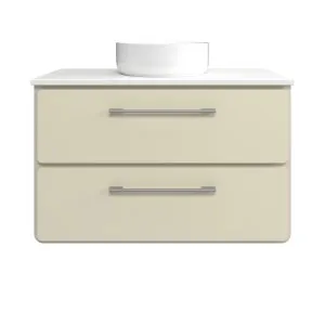 Colby Vanity 900mm Centre WG Basin SilkSurface AC Top Wall hung, Hog Bristle® Half Satin by Timberline, a Vanities for sale on Style Sourcebook