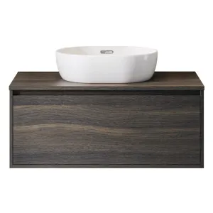 Delaware Vanity 900mm Centre Bowl 18mm Laminate Top Wall hung, Bottega Oak by Timberline, a Vanities for sale on Style Sourcebook