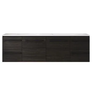 Eloura Vanity 1800mm Double Bowl Regal Top Wall hung, Cocoa Primavera Oak by Timberline, a Vanities for sale on Style Sourcebook