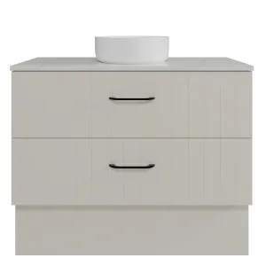 Henley Vanity 1050mm Centre WG Basin SilkSurface AC Top Floor standing, Grey Beige Satin by Timberline, a Vanities for sale on Style Sourcebook