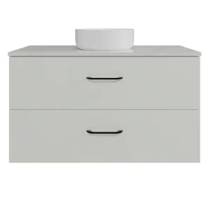 Henley Vanity 1050mm Centre WG Basin SilkSurface AC Top Wall hung, Light Pistachio Satin by Timberline, a Vanities for sale on Style Sourcebook