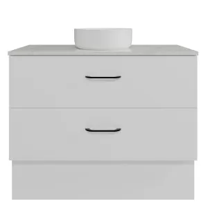 Henley Vanity 1050mm Centre WG Basin SilkSurface AC Top Floor standing, White Satin by Timberline, a Vanities for sale on Style Sourcebook