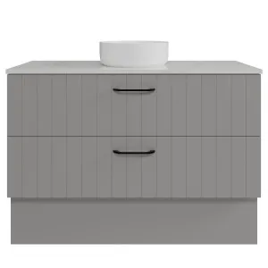 Henley Vanity 1200mm Centre WG Basin SilkSurface AC Top Floor standing, Steel Grey Satin by Timberline, a Vanities for sale on Style Sourcebook
