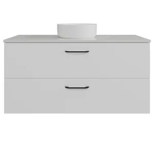 Henley Vanity 1200mm Centre WG Basin SilkSurface AC Top Wall hung, White Satin by Timberline, a Vanities for sale on Style Sourcebook
