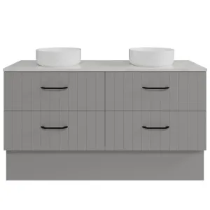 Henley Vanity 1500mm Double WG Basins SilkSurface AC Top Floor standing, Steel Grey Satin by Timberline, a Vanities for sale on Style Sourcebook