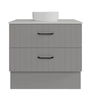 Henley Vanity 900mm Centre WG Basin SilkSurface AC Top Floor standing, Steel Grey Satin by Timberline, a Vanities for sale on Style Sourcebook