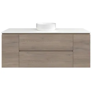 Marshall Vanity 1500mm Centre WG Basin SilkSurface AC Top Wall hung, Cannolo Cremona Oak by Timberline, a Vanities for sale on Style Sourcebook