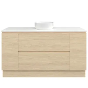 Marshall Vanity 1500mm Centre WG Basin SilkSurface AC Top Floor standing, Silk Primavera Oak by Timberline, a Vanities for sale on Style Sourcebook