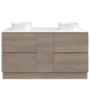 Marshall Vanity 1500mm Double WG Basins SilkSurface AC Top Floor standing, Cannolo Cremona Oak by Timberline, a Vanities for sale on Style Sourcebook