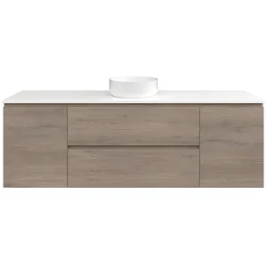 Marshall Vanity 1800mm Centre WG Basin SilkSurface AC Top Wall hung, Cannolo Cremona Oak by Timberline, a Vanities for sale on Style Sourcebook