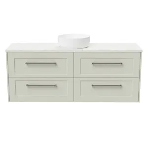 McLaren Vanity 1500mm Centre WG Basin SilkSurface AC Top Wall hung, Light Pistachio Satin by Timberline, a Vanities for sale on Style Sourcebook