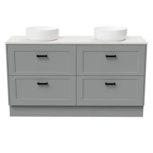 McLaren Vanity 1500mm Double WG Basins SilkSurface AC Top Floor standing, Dark Grey Satin by Timberline, a Vanities for sale on Style Sourcebook