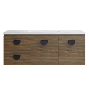 Nevada Vanity 1200mm Centre Bowl Regal Top Wall hung, Natural Walnut by Timberline, a Vanities for sale on Style Sourcebook