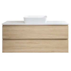 Nevada Plus Vanity 1200mm Centre WG Basin SilkSurface AC Top Wall hung, Silk Primavera Oak by Timberline, a Vanities for sale on Style Sourcebook