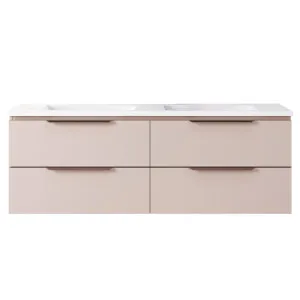 Nevada Plus Vanity 1500mm Double Bowl Alpha Top Wall hung, Powder Pink Satin by Timberline, a Vanities for sale on Style Sourcebook