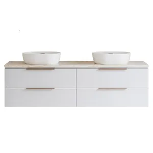 Nevada Plus Vanity 1800mm Double WG Basins SilkSurface AC Top Wall hung, White Satin by Timberline, a Vanities for sale on Style Sourcebook