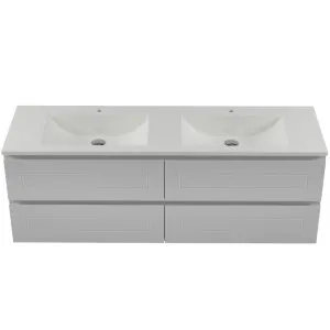 Nevada Plus Classic Vanity 1500mm Double Bowl Regal Top Wall hung, Light Grey Satin by Timberline, a Vanities for sale on Style Sourcebook