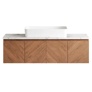 Oregon Vanity 1200mm Centre WG Basin SilkSurface AC Top Wall hung, Florentine Walnut by Timberline, a Vanities for sale on Style Sourcebook