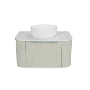 Santos Vanity 750mm Centre WG Basin SilkSurface AC Top Wall hung, Light Pistachio Satin by Timberline, a Vanities for sale on Style Sourcebook