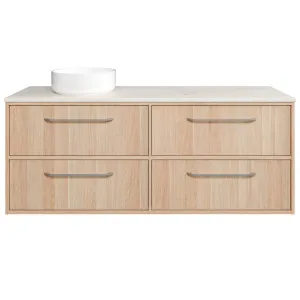 Taro Vanity 1500mm Left WG Basin SilkSurface AC Top Wall hung, Classic Oak by Timberline, a Vanities for sale on Style Sourcebook