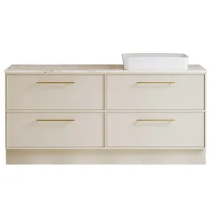 Taro Vanity 1800mm Right WG Basin SilkSurface AC Top Floor standing, Grey Beige Satin by Timberline, a Vanities for sale on Style Sourcebook