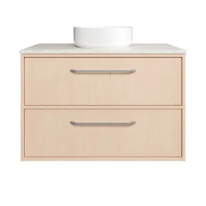 Taro Vanity 900mm Centre WG Basin SilkSurface AC Top Wall hung, Victorian Ash TrueScale™ by Timberline, a Vanities for sale on Style Sourcebook