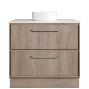 Taro Vanity 900mm Centre WG Basin SilkSurface AC Top Floor standing, Cannolo Cremona Oak by Timberline, a Vanities for sale on Style Sourcebook