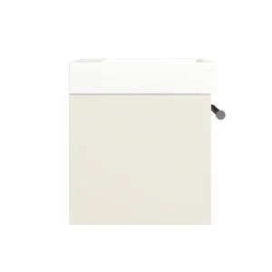 Theo Vanity 460mm Left Bowl Opal Top Wall hung, Grey Beige Satin by Timberline, a Vanities for sale on Style Sourcebook