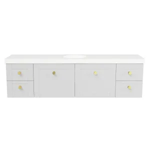 Victoria Vanity 1800mm Centre WG Basin Freedom UC Top Wall hung, Light Grey Satin by Timberline, a Vanities for sale on Style Sourcebook