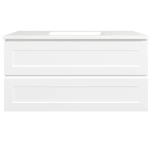 Washington Vanity 1200mm Centre Bowl Regal Top Wall hung, White Satin by Timberline, a Vanities for sale on Style Sourcebook
