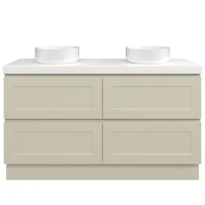 Washington Vanity 1500mm Double WG Basins Freedom AC Top Floor standing, Grey Beige Satin by Timberline, a Vanities for sale on Style Sourcebook