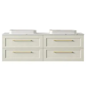 Washington Vanity 1800mm Double WG Basins SilkSurface AC Top Wall hung, Light Pistachio Satin by Timberline, a Vanities for sale on Style Sourcebook