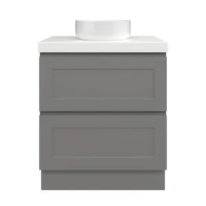 Washington Vanity 750mm Centre WG Basin Freedom AC Top Floor standing, Steel Grey Satin by Timberline, a Vanities for sale on Style Sourcebook