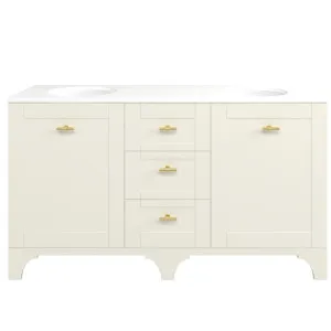 Windsor Vanity 1500mm Double WG Basins SilkSurface UC Top Floor standing, Grey Beige Satin by Timberline, a Vanities for sale on Style Sourcebook