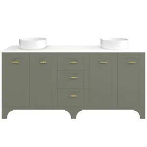 Windsor Vanity 1800mm Double WG Basins SilkSurface AC Top Floor standing, Olive Satin by Timberline, a Vanities for sale on Style Sourcebook