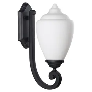 Newry Medium Outdoor Wall Light, Matte Black by Lighting Inspirations, a null for sale on Style Sourcebook