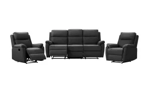 Laguna leather 3 pce recliner suite by Focus On Furniture, a Sofas for sale on Style Sourcebook