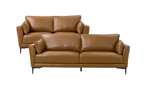 Kosta leather 3 + 2 seat sofa suite by Focus On Furniture, a Sofas for sale on Style Sourcebook
