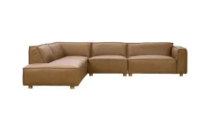 Maestro leather 5 seat chaise lounge by Focus On Furniture, a Sofas for sale on Style Sourcebook