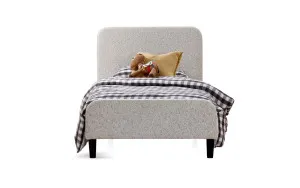 Coby bouclé single bed by Focus On Furniture, a Beds & Bed Frames for sale on Style Sourcebook