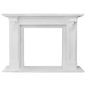 Elizabeth Marble Mantel, Statuary White by Schots, a Fireplace Mantels & Surrounds for sale on Style Sourcebook