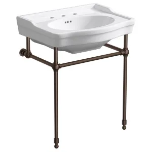 Bristol 62cm 3 Tap Hole Console Sink, Aged Brass by Schots, a Vanities for sale on Style Sourcebook