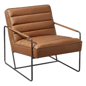 Hilda Leather Armchair, Hazelnut Tan by Schots, a Chairs for sale on Style Sourcebook